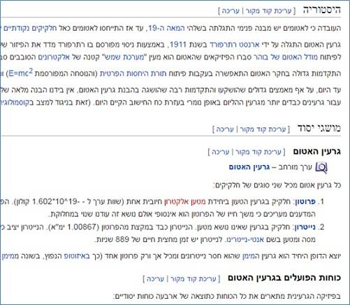 כותרות משנה בוויקיפדיה